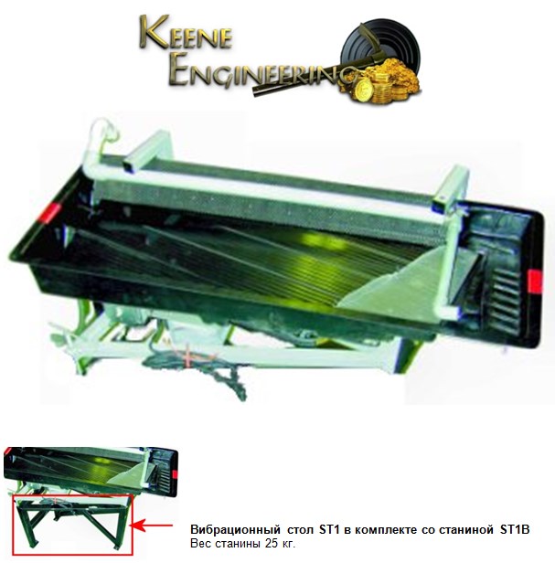 Вибростол концентратор для доводки золота Keene Eng RP4
